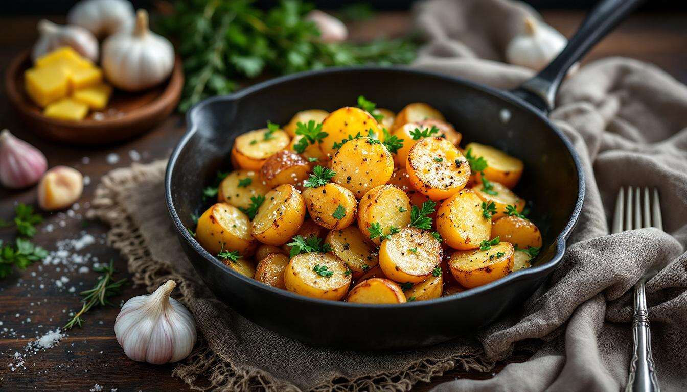 « Pommes de terre sautées : l'astuce de Julie Andrieu pour qu'elles ne soient jamais grasses »