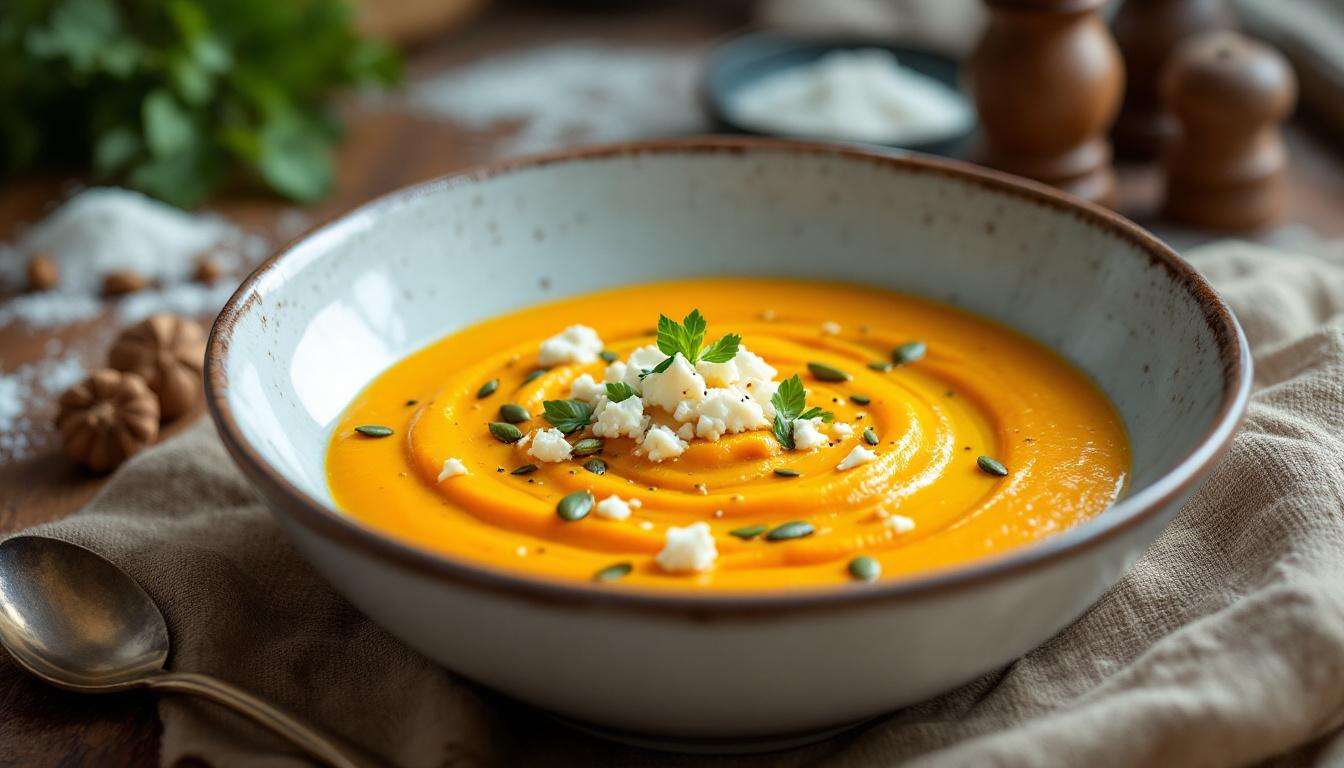 « Soirée polaire ? Ce velouté butternut-chèvre réchauffe instantanément »