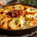 « Ce gratin rustique camembert-lardons est le remède ultime contre le froid »