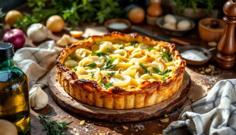 Découvrez l'ingrédient qui rend cette tarte simplissime poireaux oignons encore meilleure