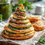 Sapin feuilleté au pesto : l'apéro ludique que tout le monde va vouloir vous piquer