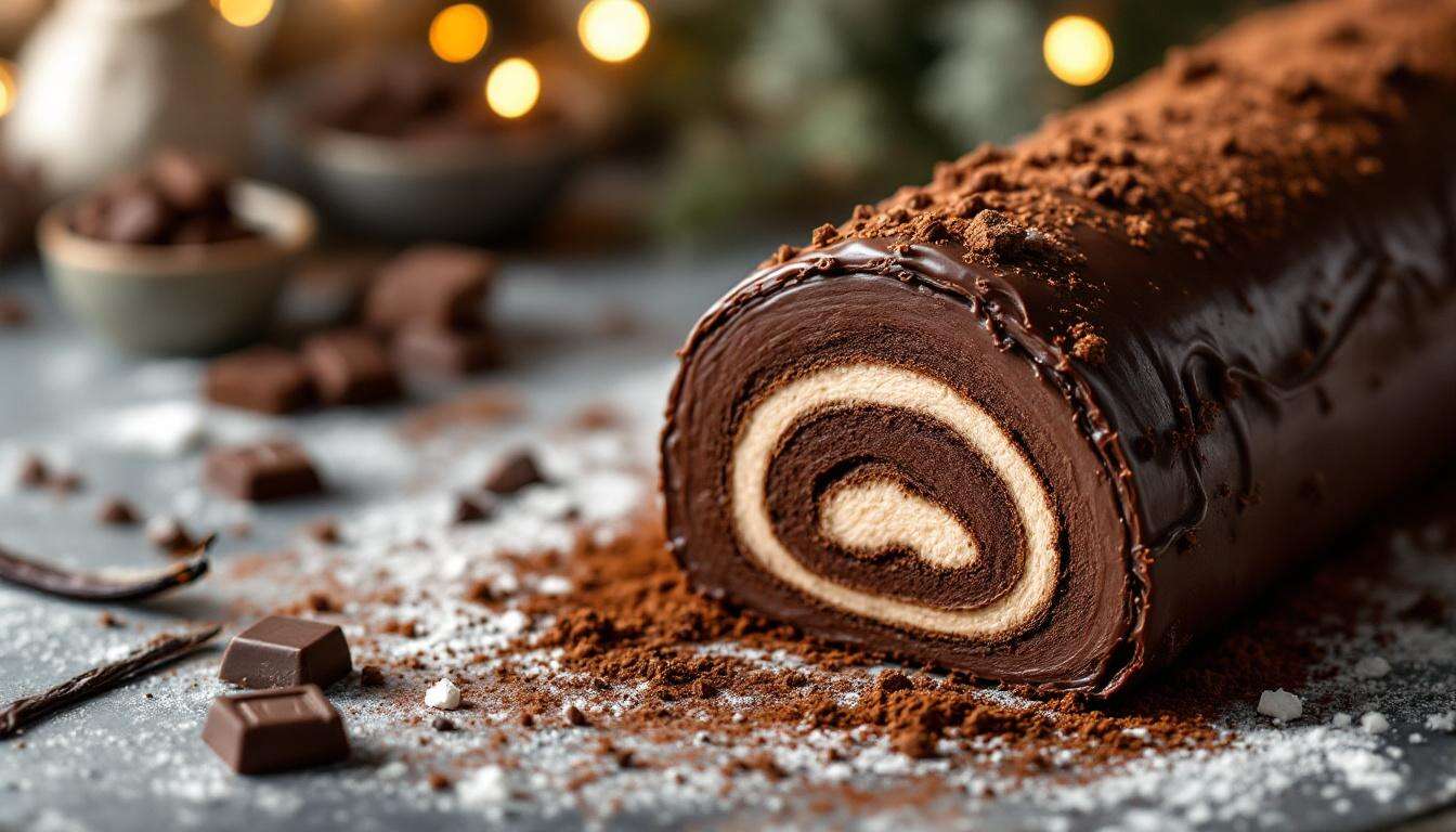 Découvrez notre bûche de Noël tout chocolat toute simple à faire... et régalez tout le monde !