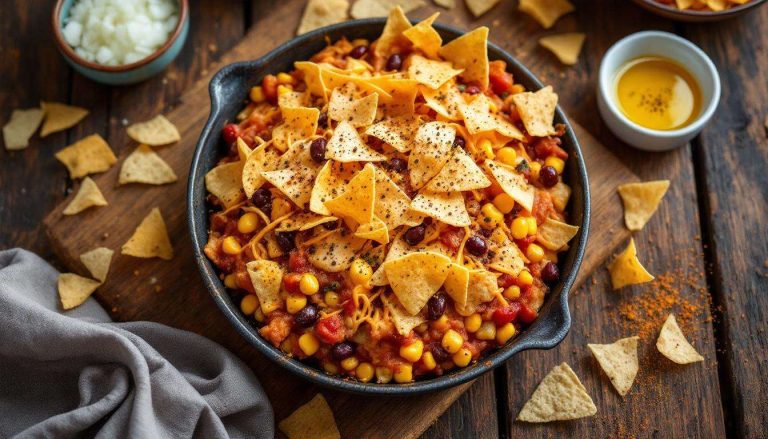 Des haricots, du poulet, des épices et des chips gratinées : ce gratin tex-mex est un feu d’artifice de saveurs