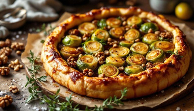 Tarte Tatin aux choux de Bruxelles : la recette inattendue qui transforme ce légume en star fondante et dorée au four